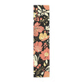 Floral Noir Table Runner â€” Coral & Cream Garden Pattern 16x72