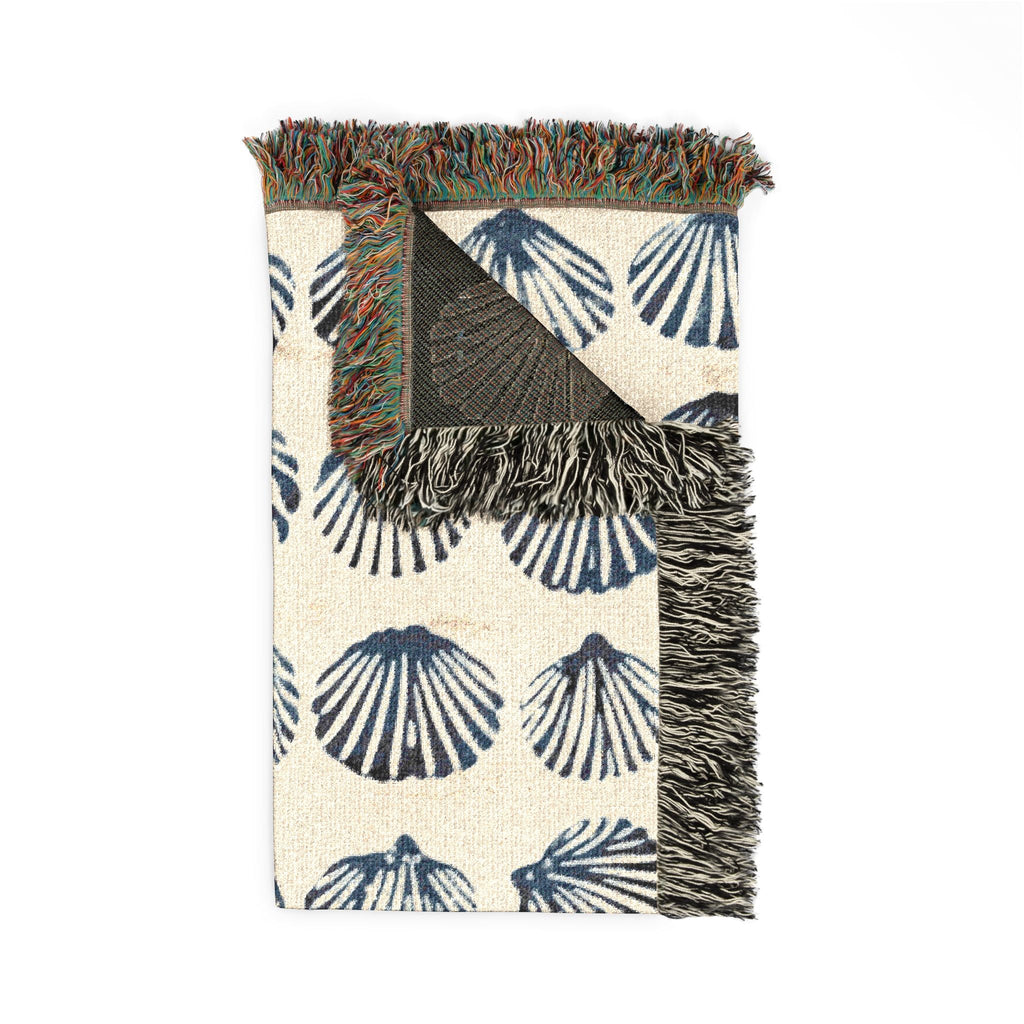 Coastal Woven Blanket â€” Coastal Blue Throw