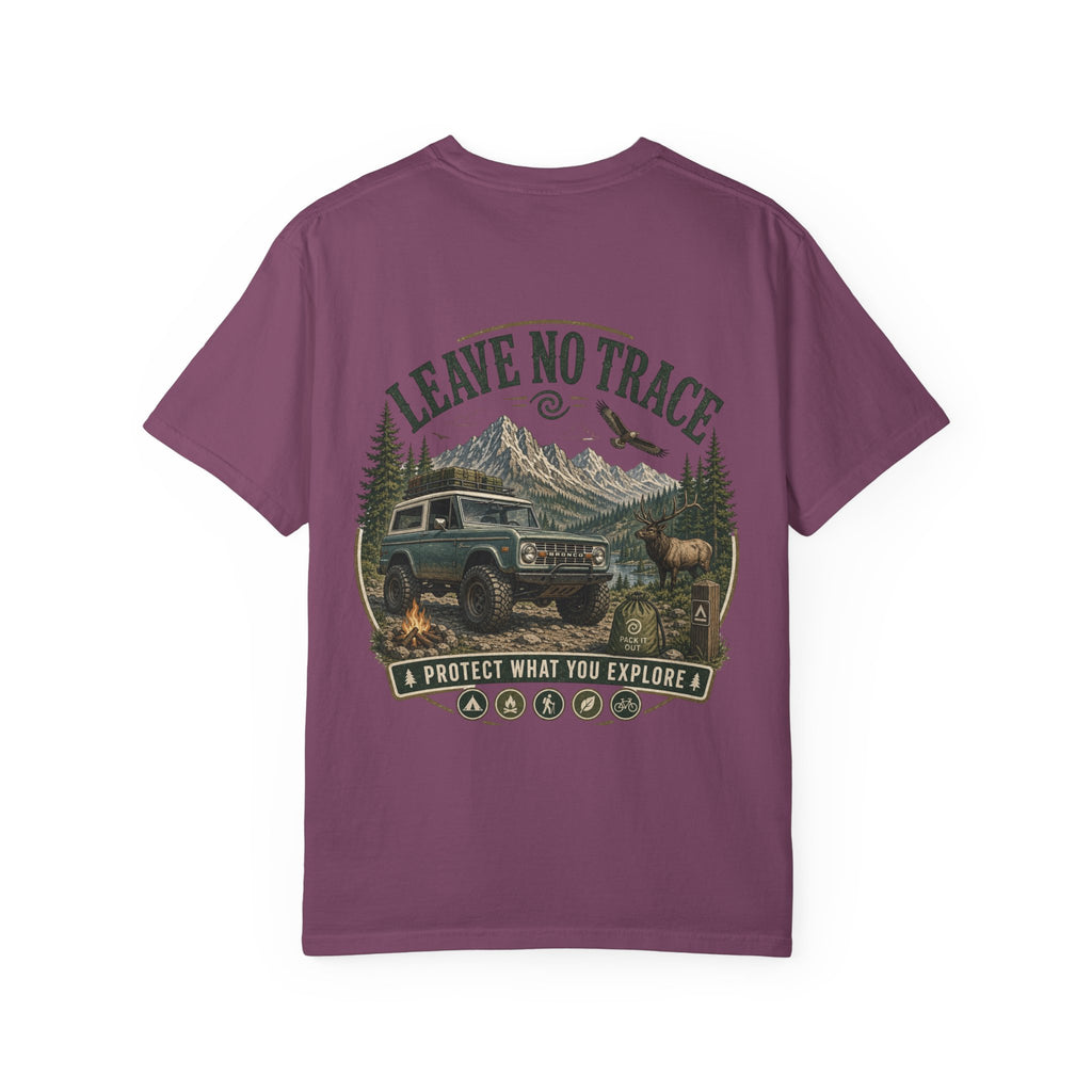 T-Shirt — "Leave No Trace" Outdoor Adventure Graphic Tee