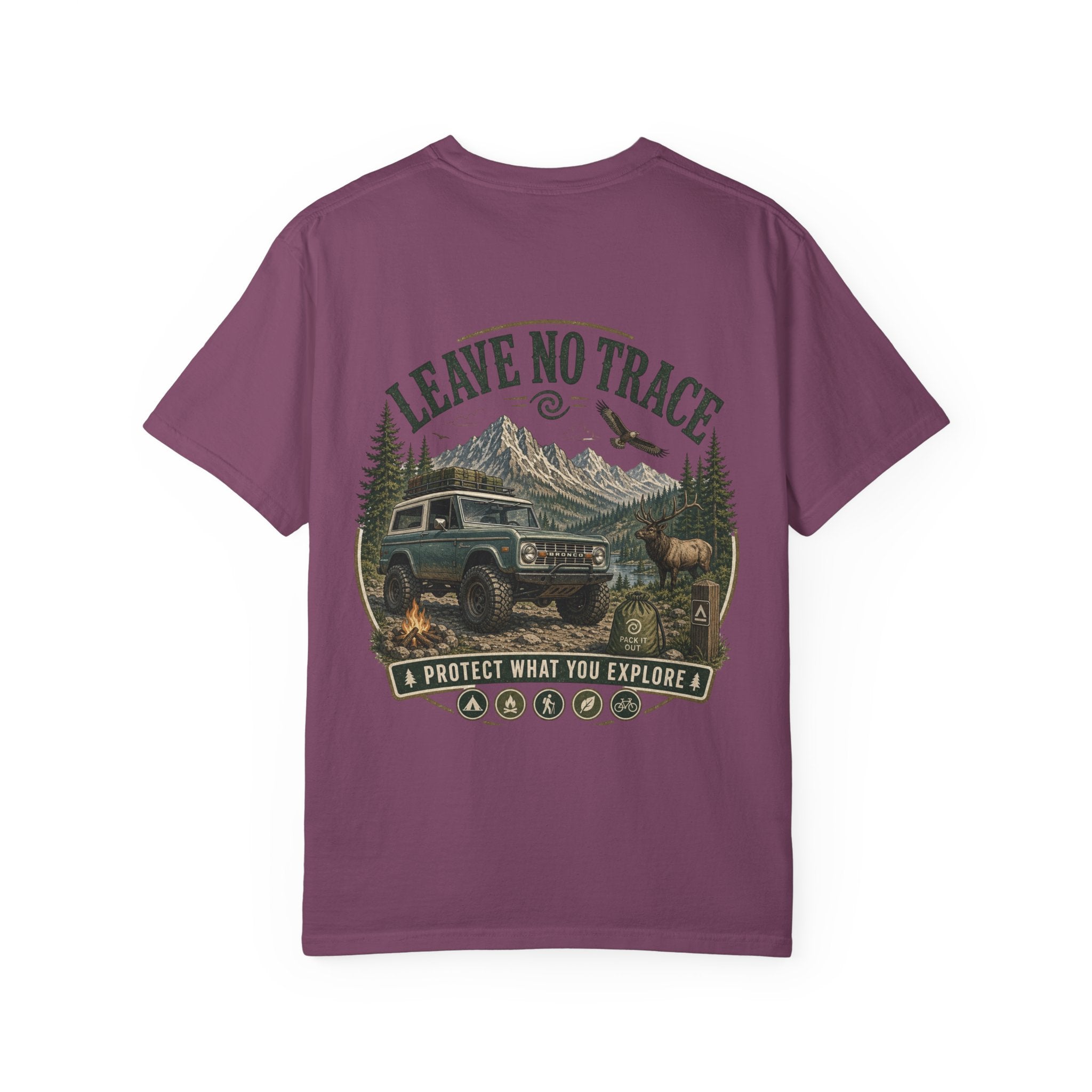 T-Shirt — "Leave No Trace" Outdoor Adventure Graphic Tee