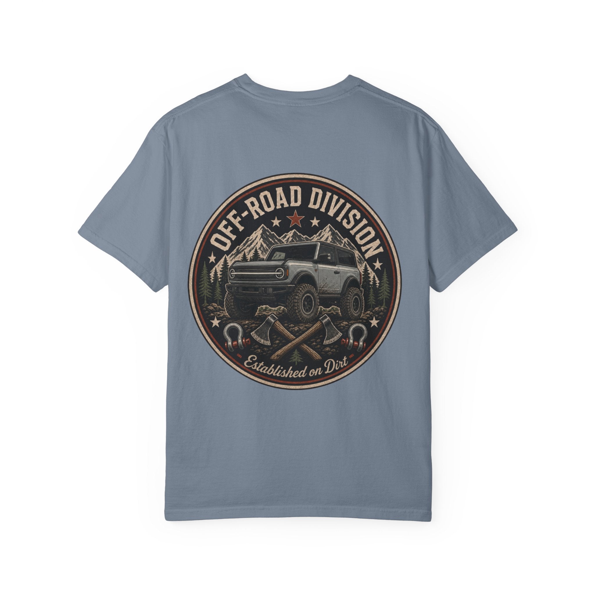 Off-Road Division Graphic T-Shirt — 'Established on Dirt' Adventure Tee