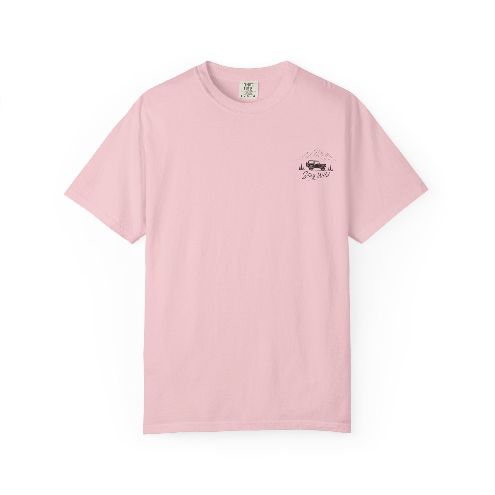 Chase The Horizon Adventure T-Shirt — Off-Road Camper & Mountains Graphic