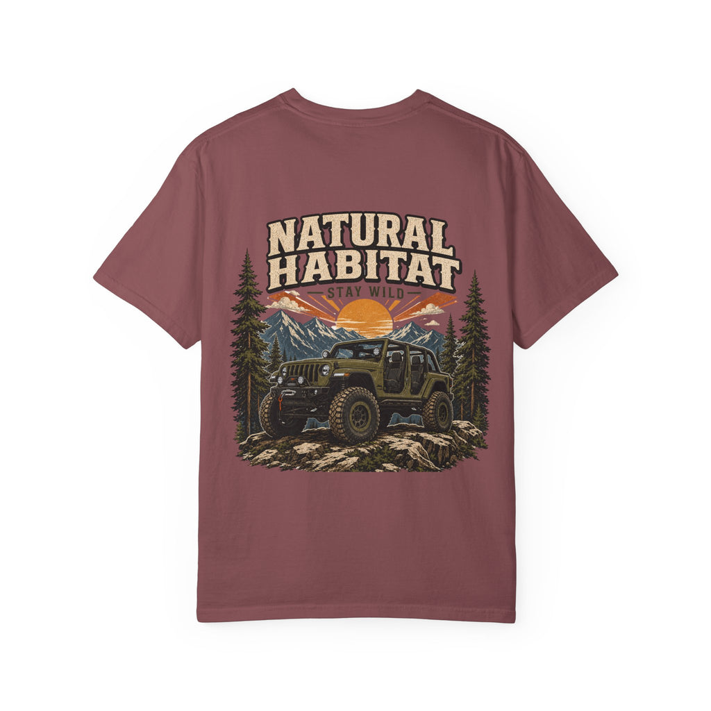 Adventure T-Shirt — "Natural Habitat Stay Wild" Off-Road Graphic Tee