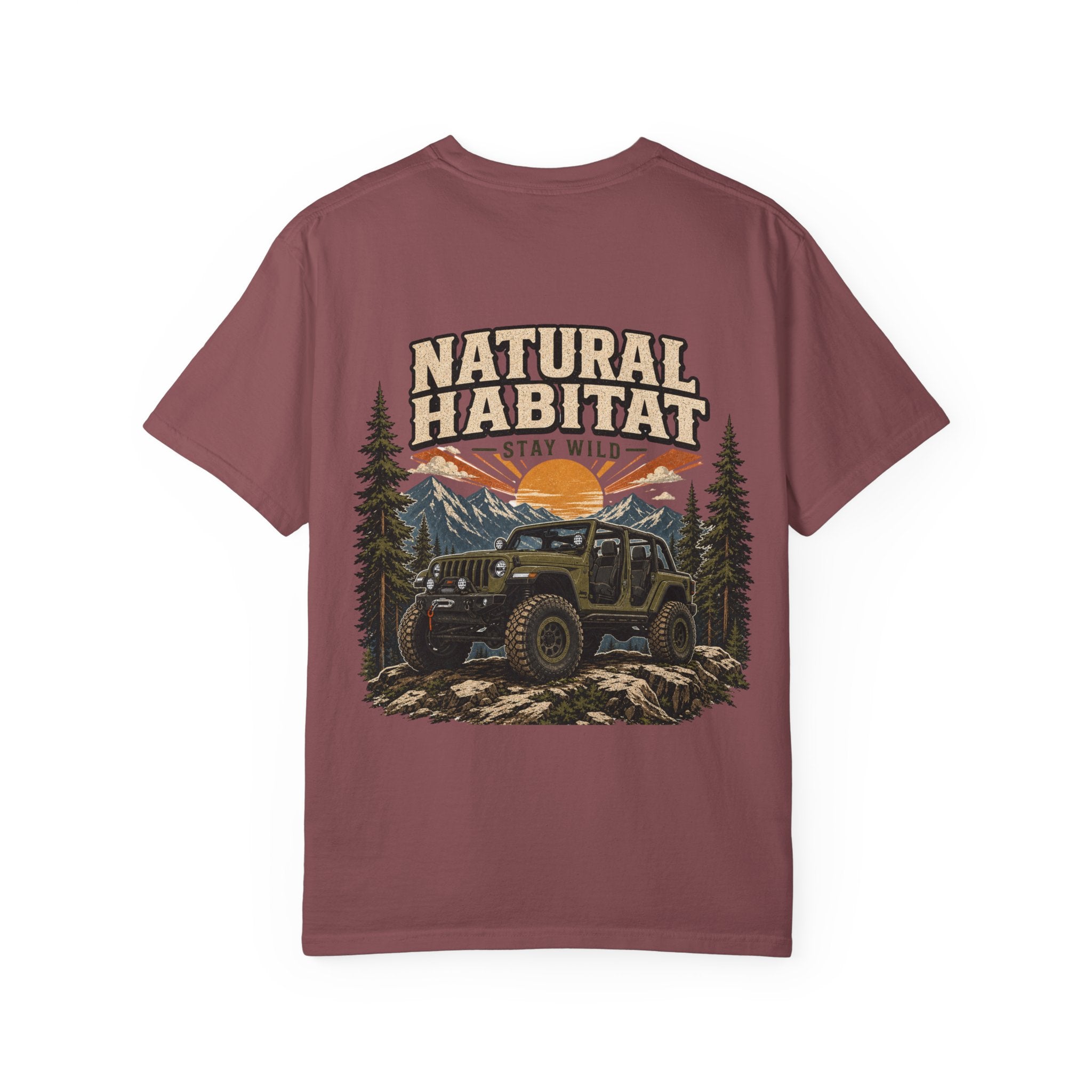 Adventure T-Shirt — "Natural Habitat Stay Wild" Off-Road Graphic Tee