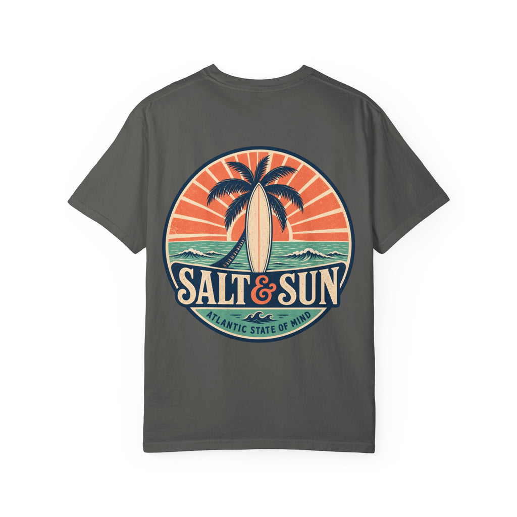 Salt & Sun Surf T-Shirt — Palm Tree Beach Graphic Tee