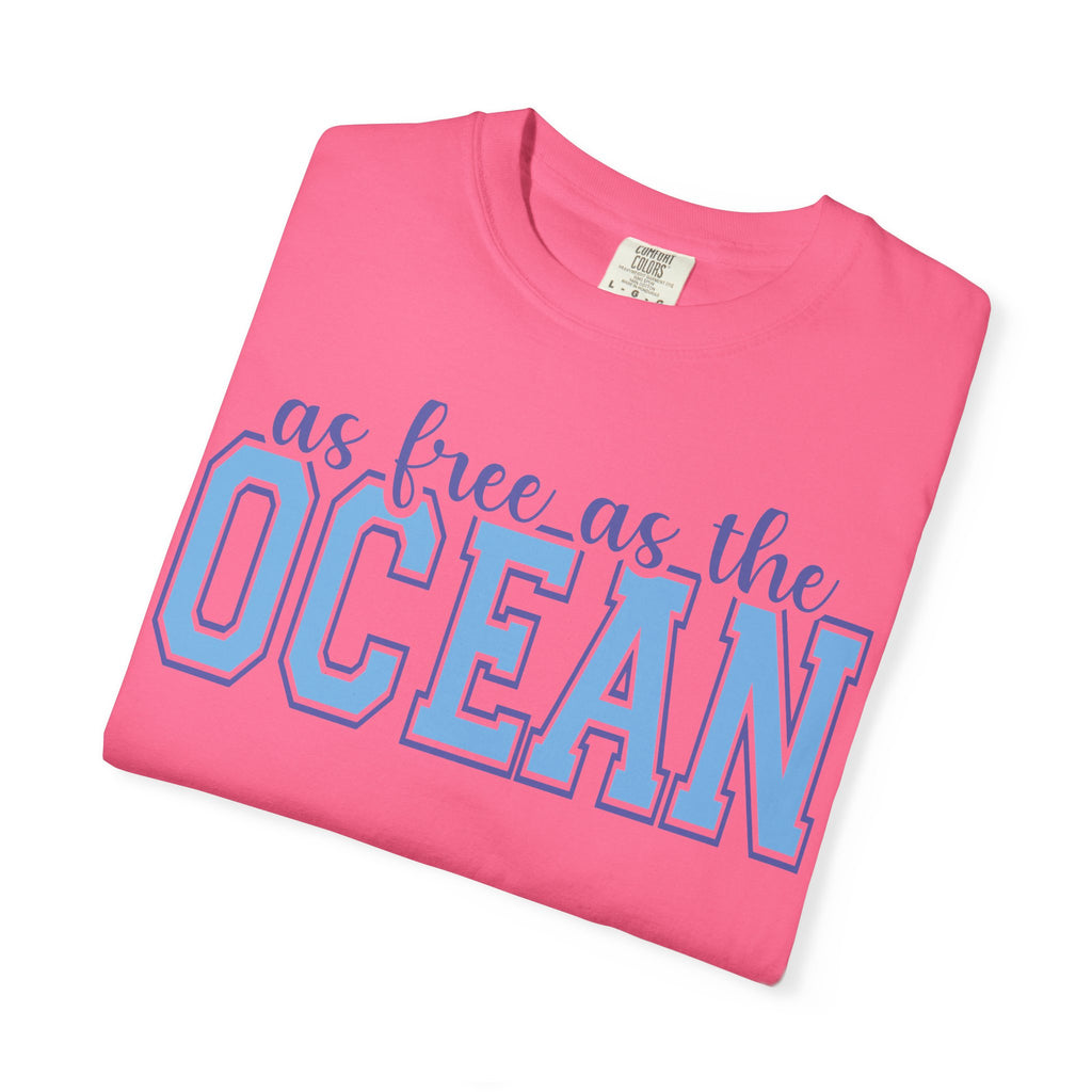As Free As The Ocean T-Shirt — Coastal Graphic Tee