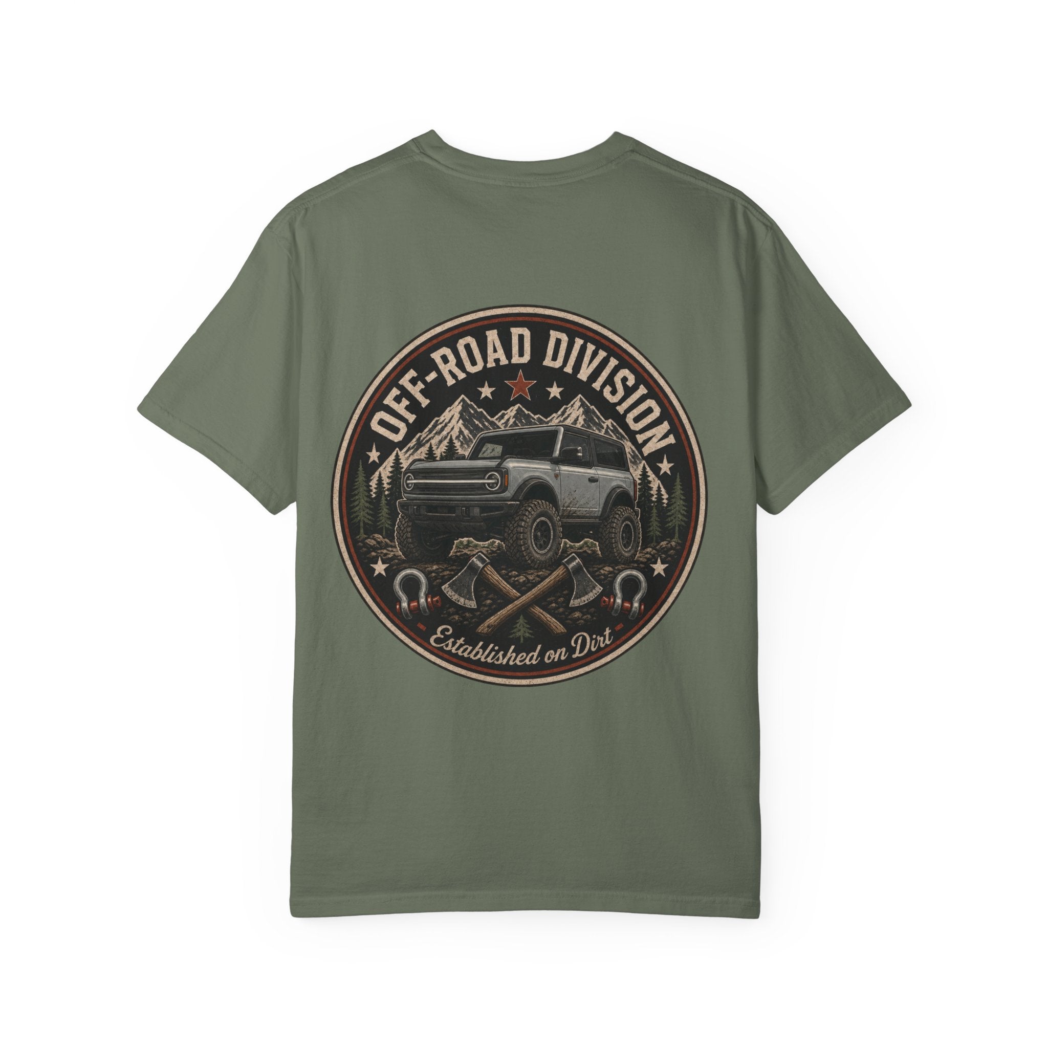 Off-Road Division Graphic T-Shirt — 'Established on Dirt' Adventure Tee
