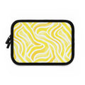 Yellow Swirl Laptop Sleeve â€” Bright Abstract Protective Case