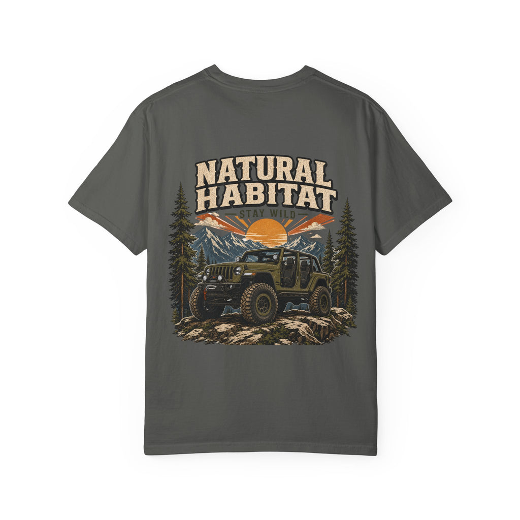 Adventure T-Shirt — "Natural Habitat Stay Wild" Off-Road Graphic Tee