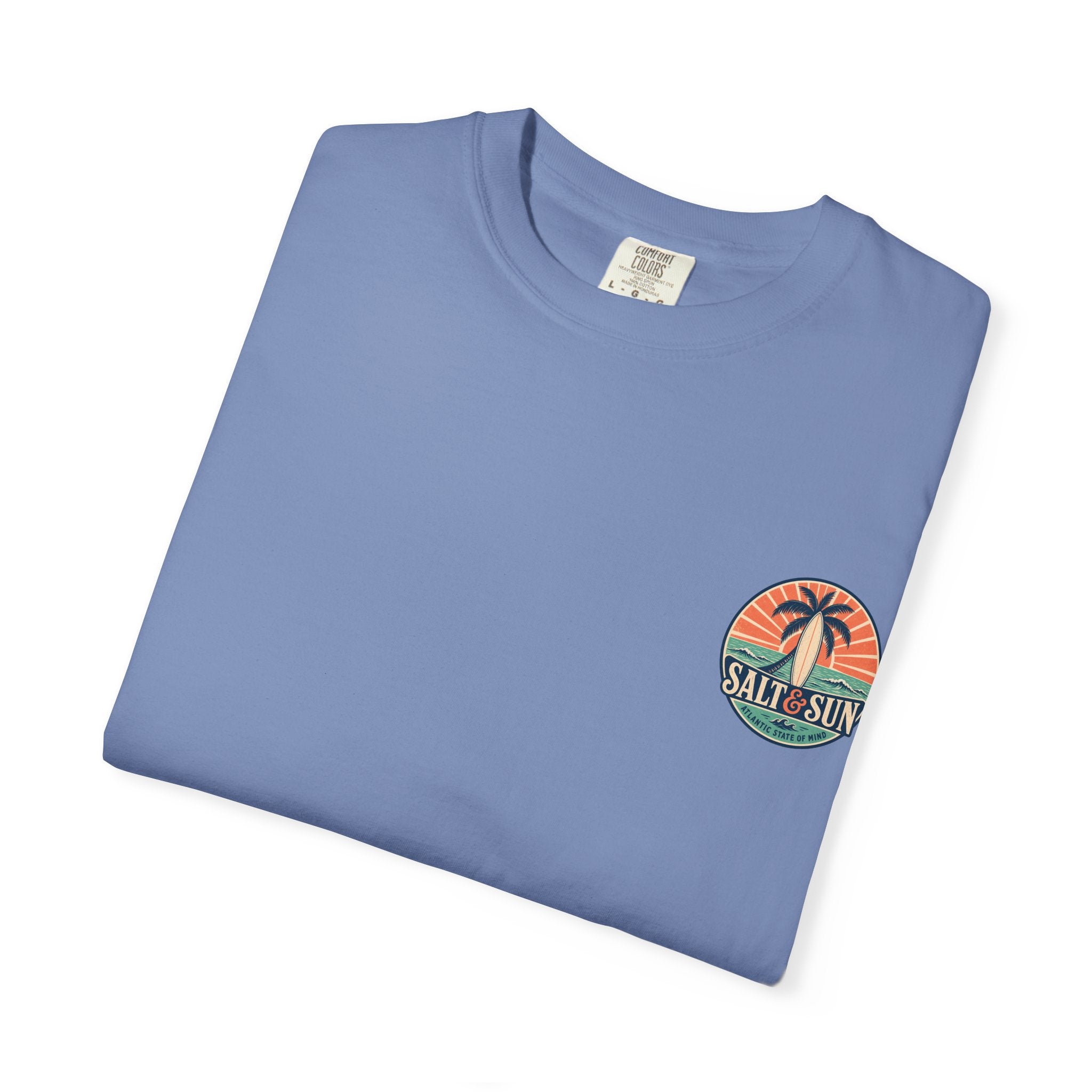 Salt & Sun Surf T-Shirt — Palm Tree Beach Graphic Tee
