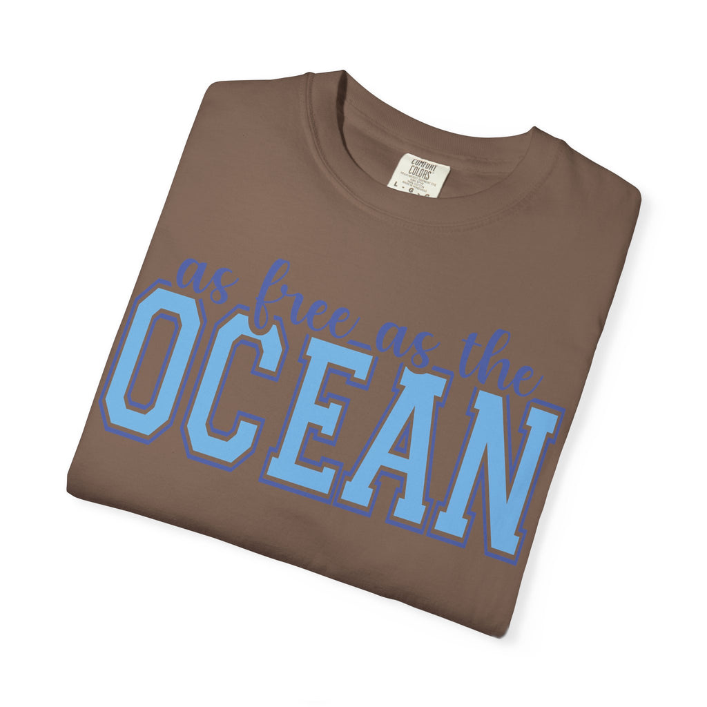As Free As The Ocean T-Shirt — Coastal Graphic Tee